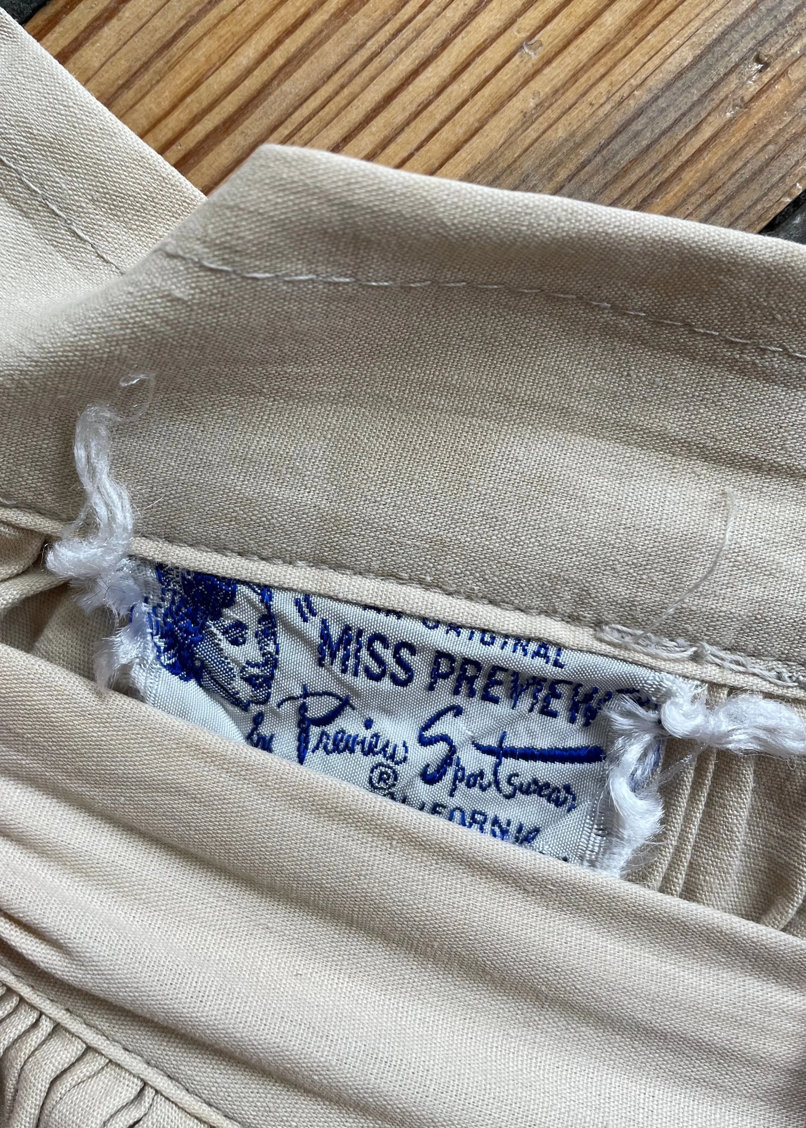 1950s Rick-Rack Browns Patio Skirt ~Circle~        w28