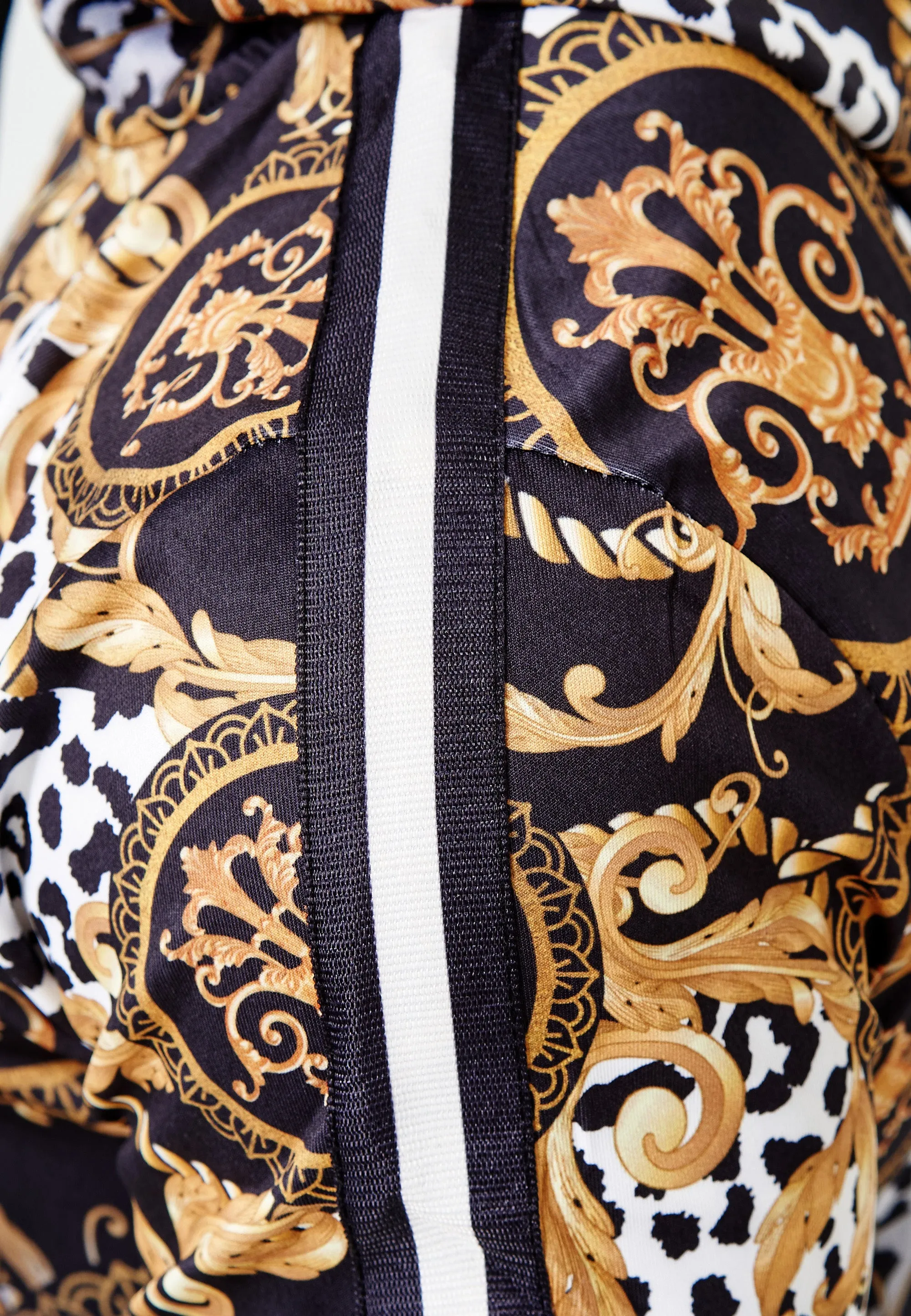Boss Cheetah Hoodie TrackSuit - Black  X89B
