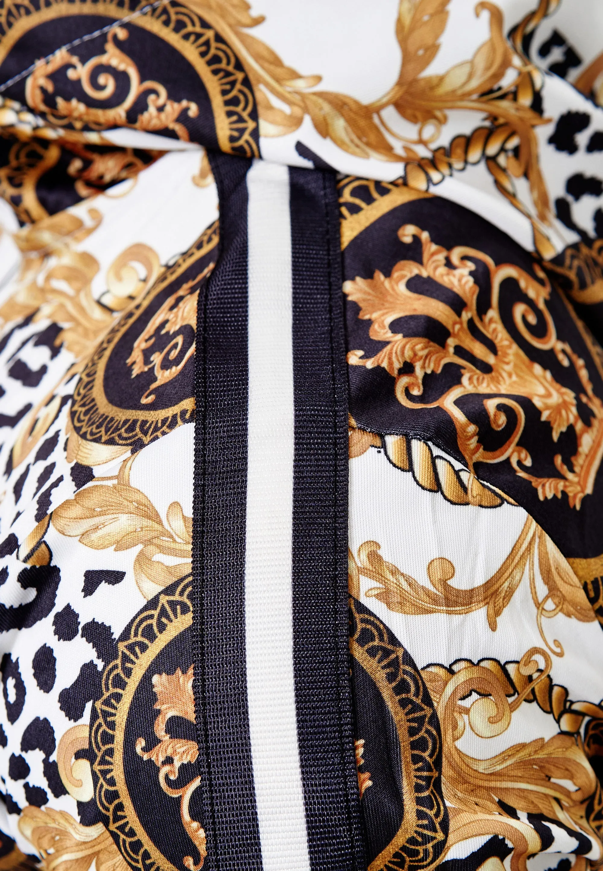 Boss Cheetah Hoodie TrackSuit - White  X89A