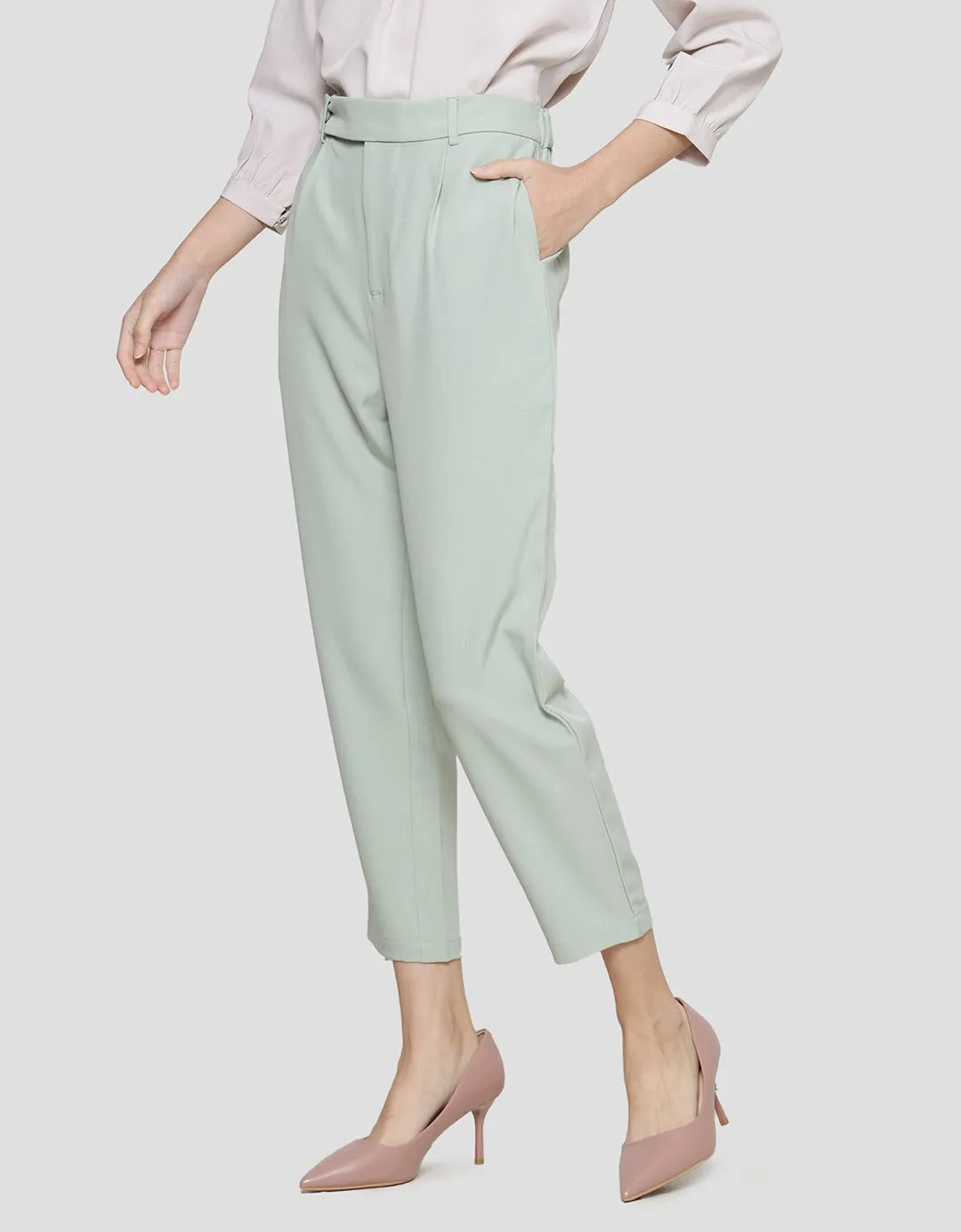 Connexion Overlap Belt Celana Panjang Wanita