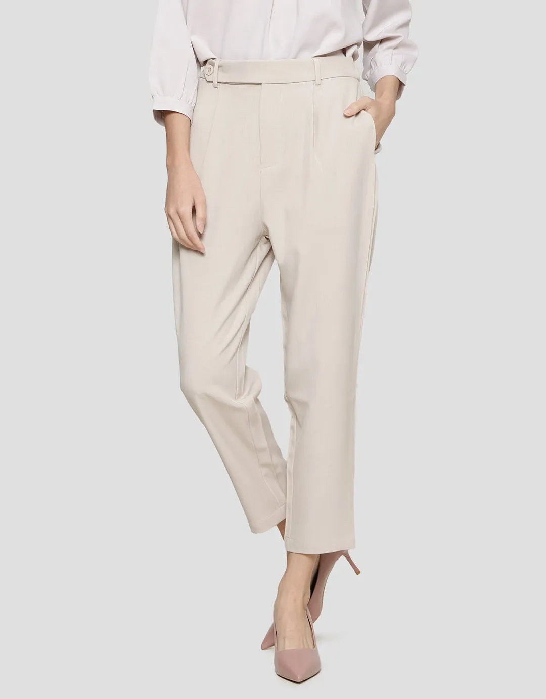 Connexion Overlap Belt Celana Panjang Wanita