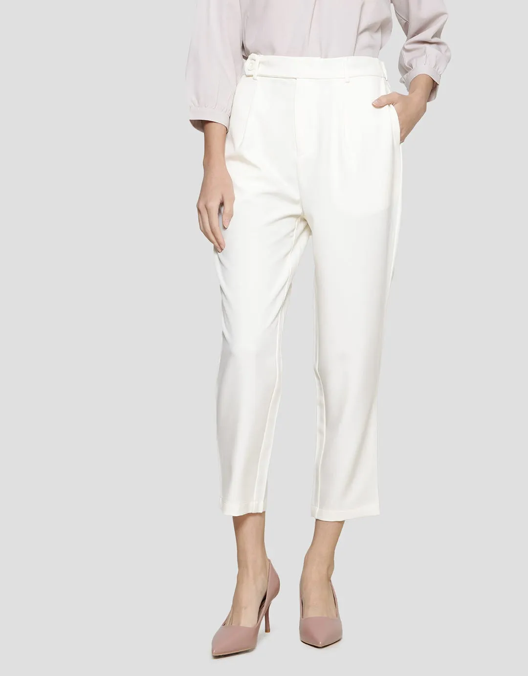 Connexion Overlap Belt Celana Panjang Wanita