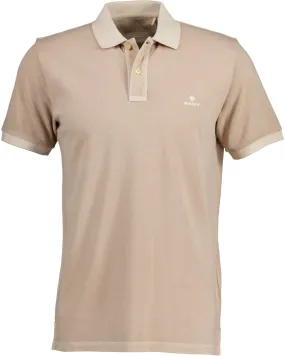 D2. Sunfaded Pique SS Rugger - Plaza Taupe