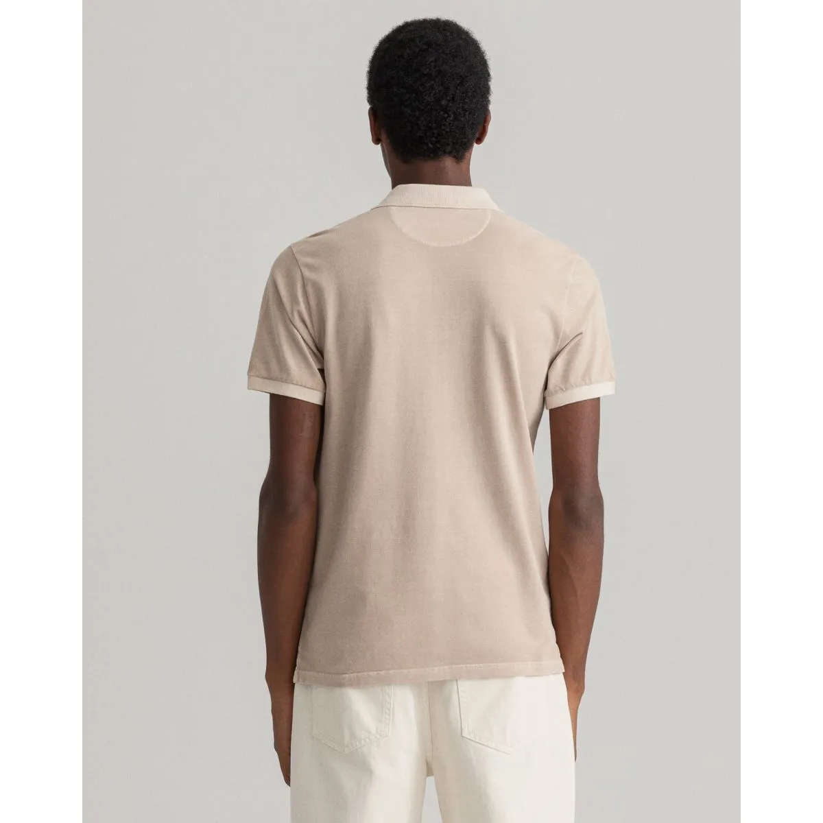 D2. Sunfaded Pique SS Rugger - Plaza Taupe