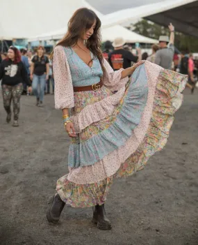 Dolly Ra Ra Patchwork Maxi Dress