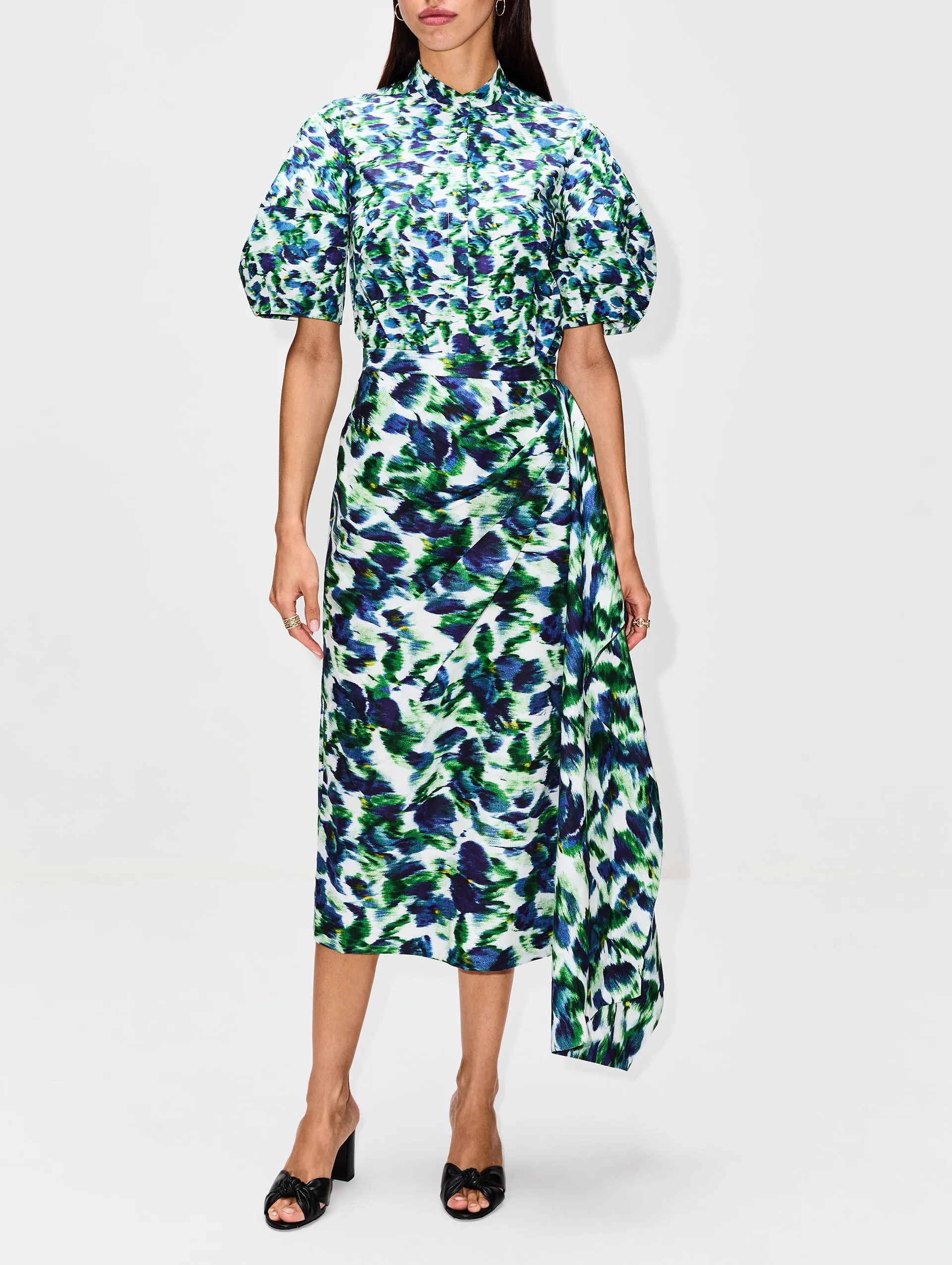 Drape Pencil Skirt