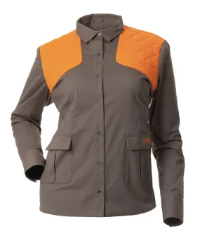 DSG Plus Size Upland Buttondown | Blaze Orange/Stone