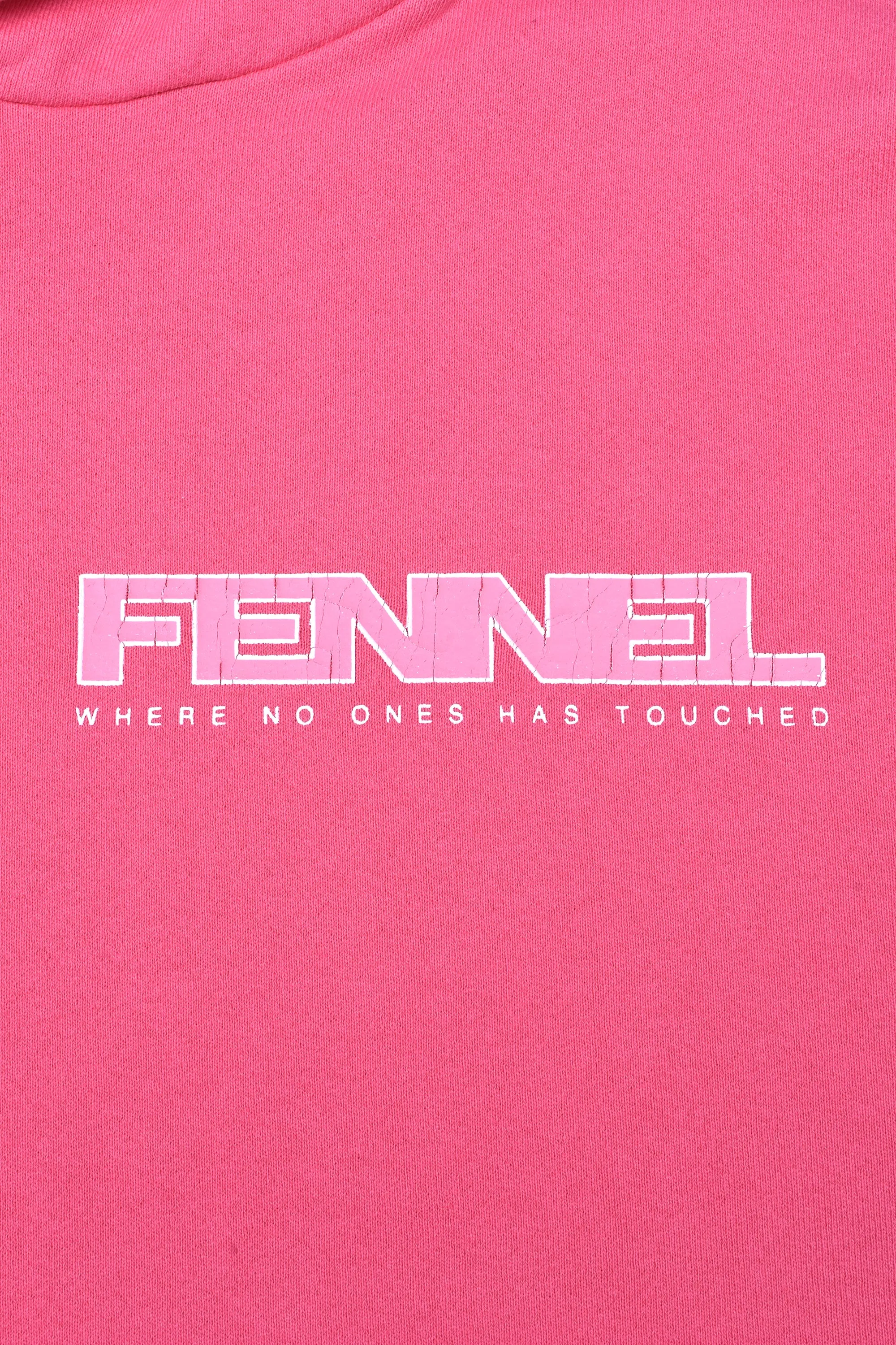 FENNEL × ECOCYCLE® BASIC LOGO PARKA/ELECTRIC PINK