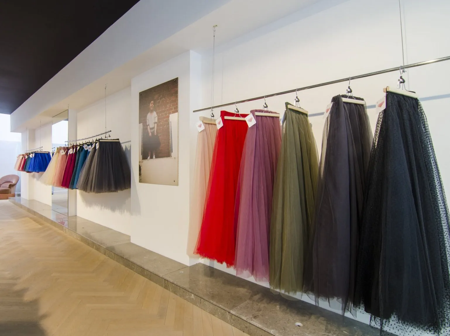 Gala White Tulle Skirt