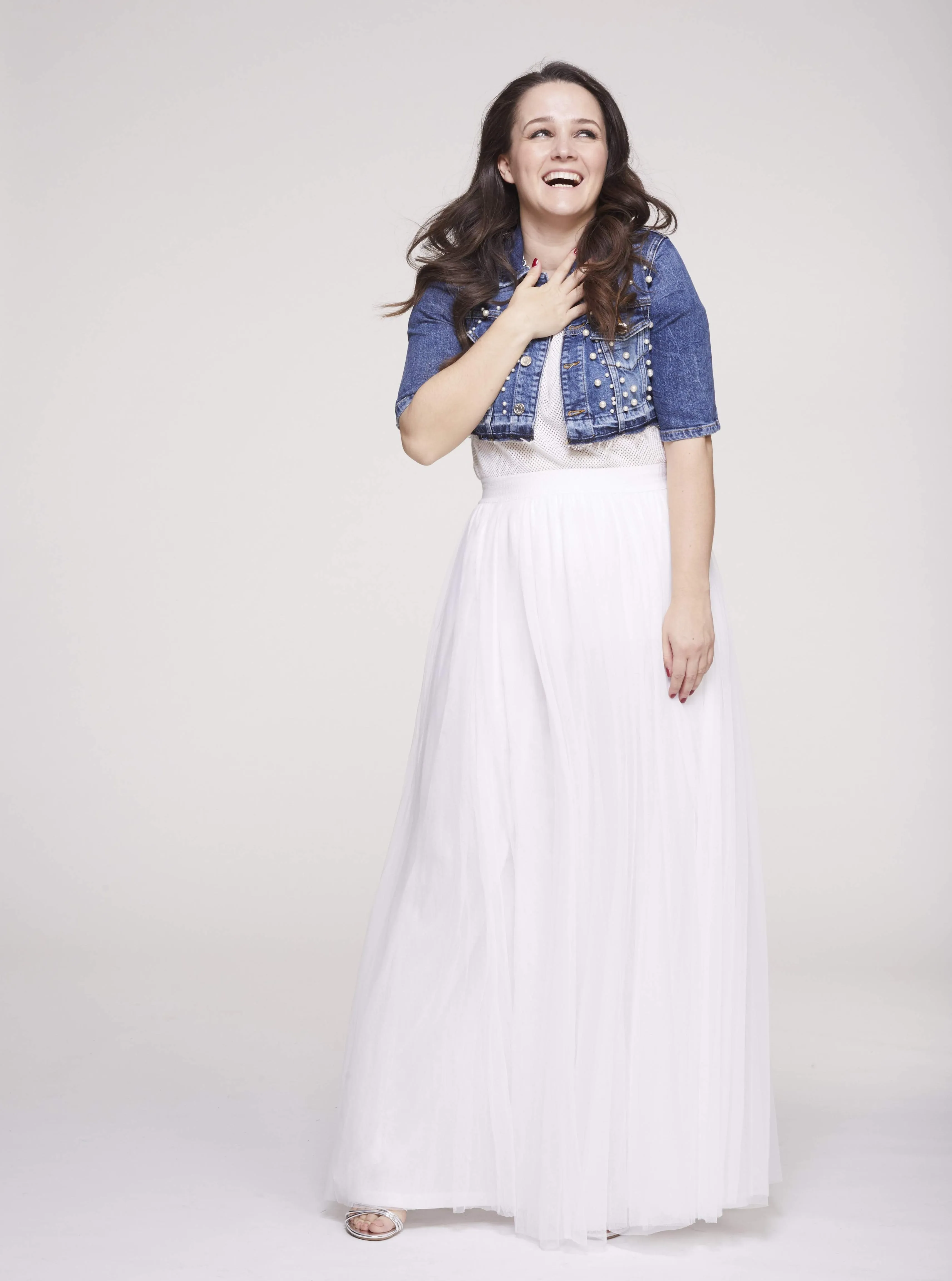 Gala White Tulle Skirt
