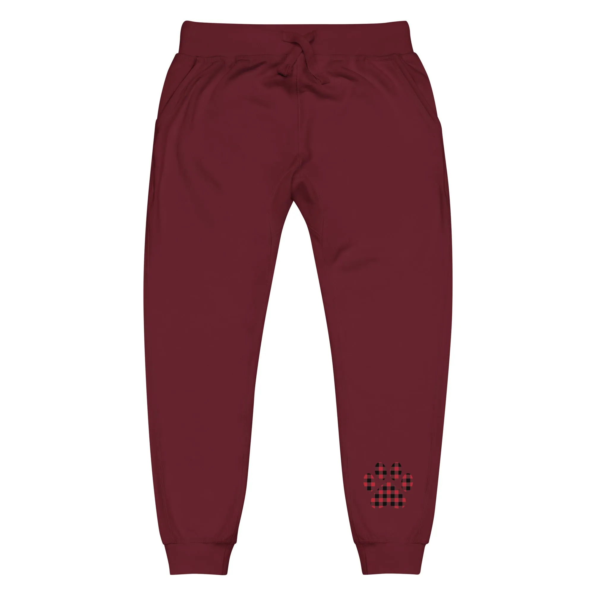 Gingham Paw Fleece Sweatpants