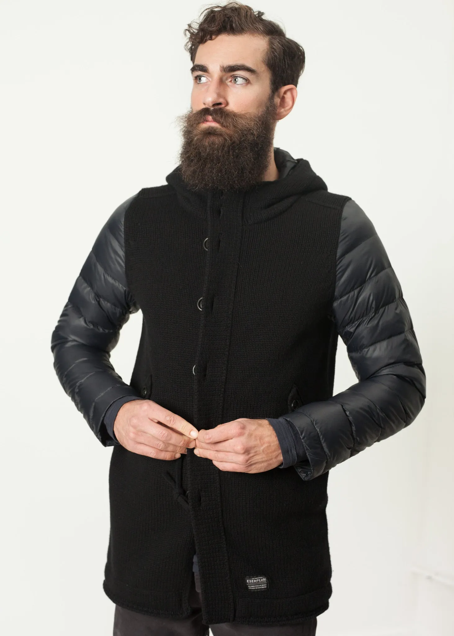 Hooded Parka in Black - Fashionable Choice