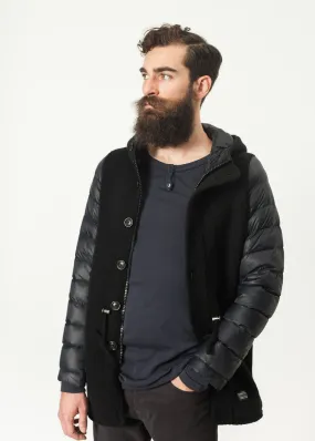Hooded Parka in Black - Fashionable Choice