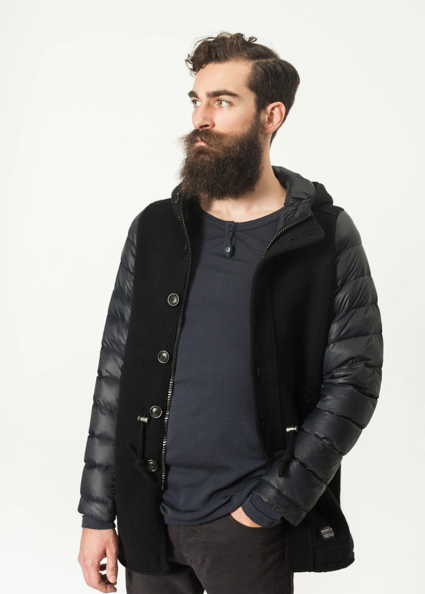 Hooded Parka in Black - Fashionable Choice