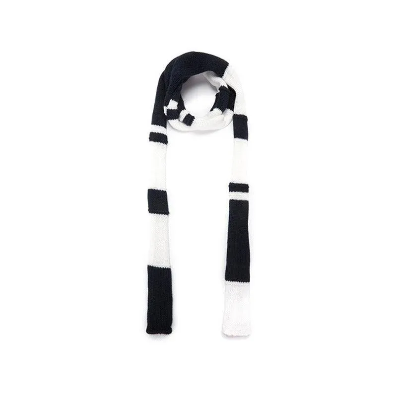 Ladies Color Block Stripe Skinny Soft Scarf YW035