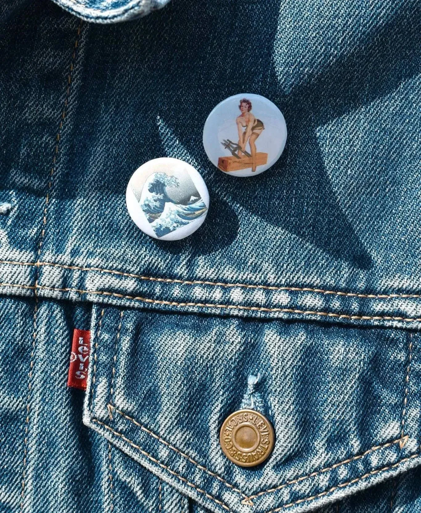 L'insoumis THE TIGER handembroidery jacket / veste Levis vintage brodée à la main (L'Insoumis en Japonais)