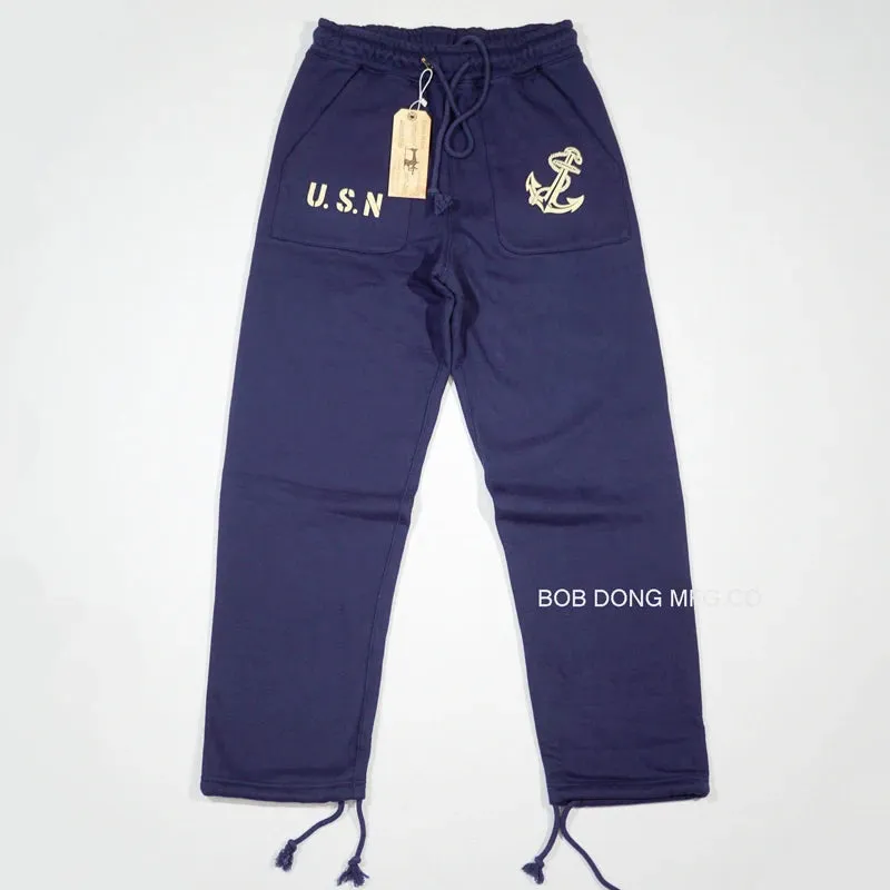 Military Style Men's Anchor Print Sweatpants - Casual Jogging Pants