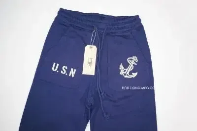 Military Style Men's Anchor Print Sweatpants - Casual Jogging Pants