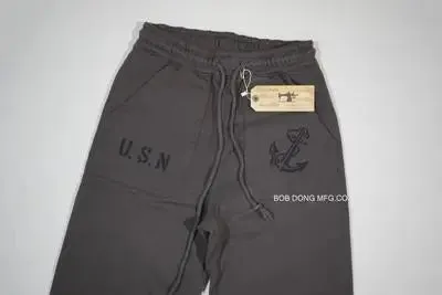 Military Style Men's Anchor Print Sweatpants - Casual Jogging Pants