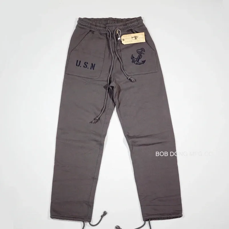Military Style Men's Anchor Print Sweatpants - Casual Jogging Pants