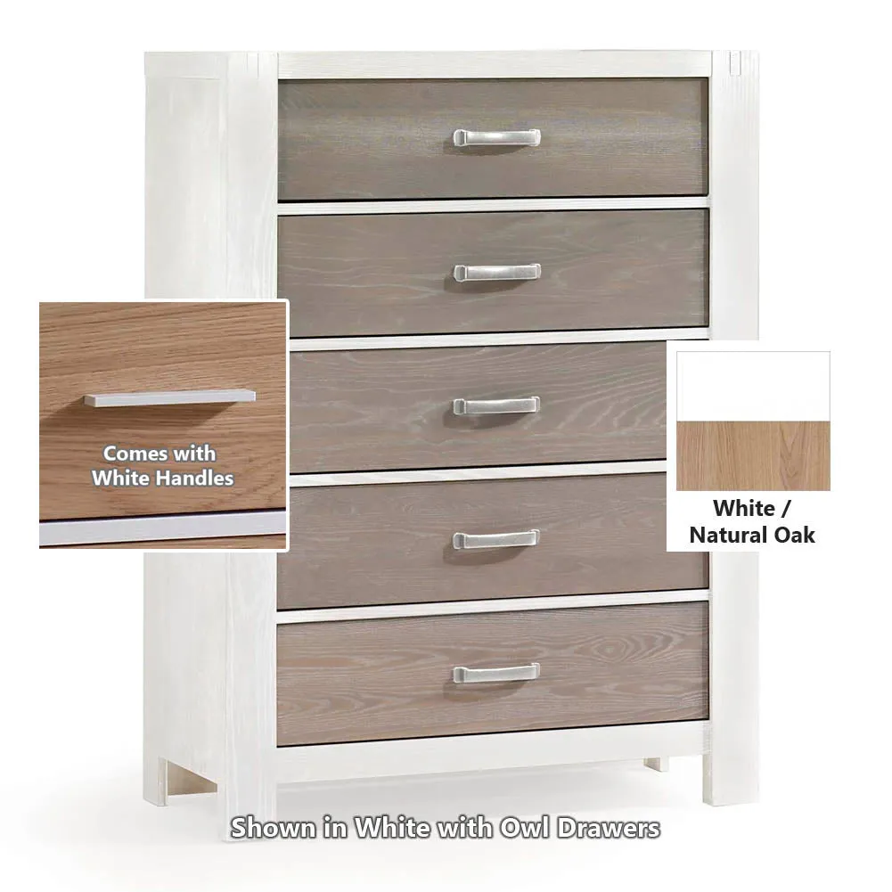 Natart Rustico Moderno 5-Drawer Dresser