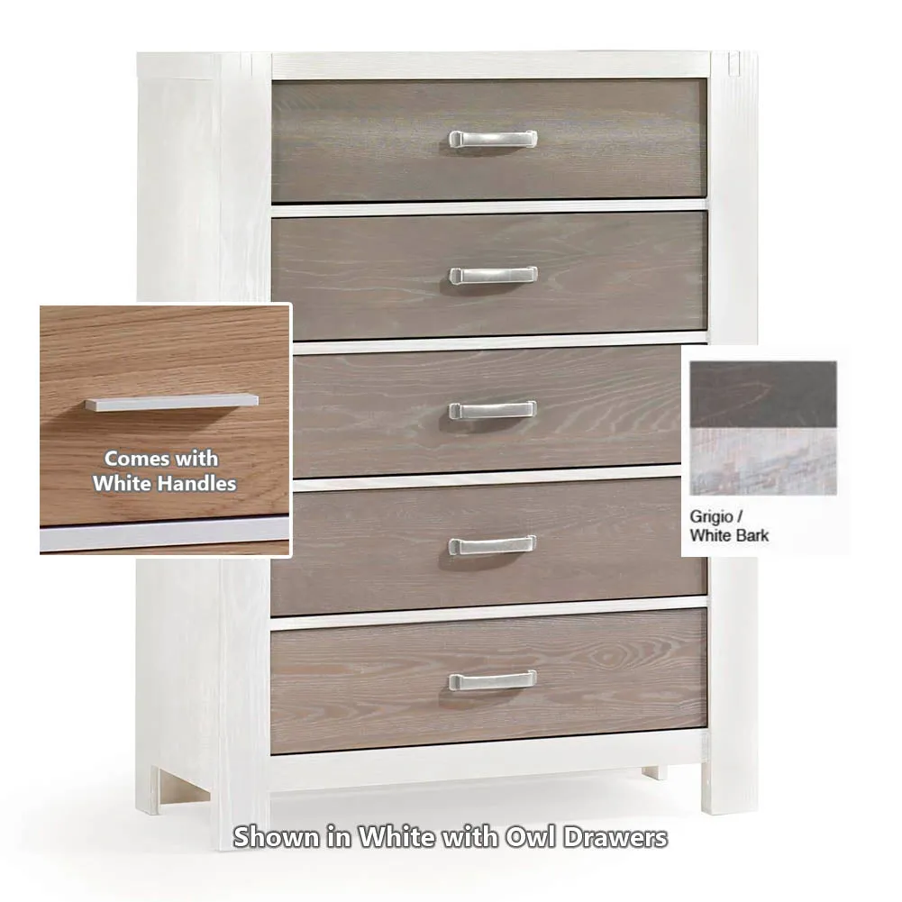 Natart Rustico Moderno 5-Drawer Dresser
