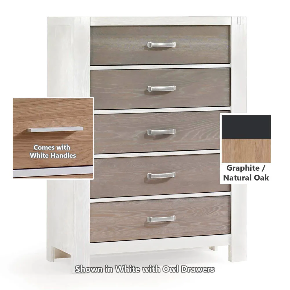 Natart Rustico Moderno 5-Drawer Dresser