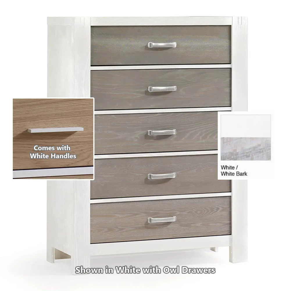 Natart Rustico Moderno 5-Drawer Dresser