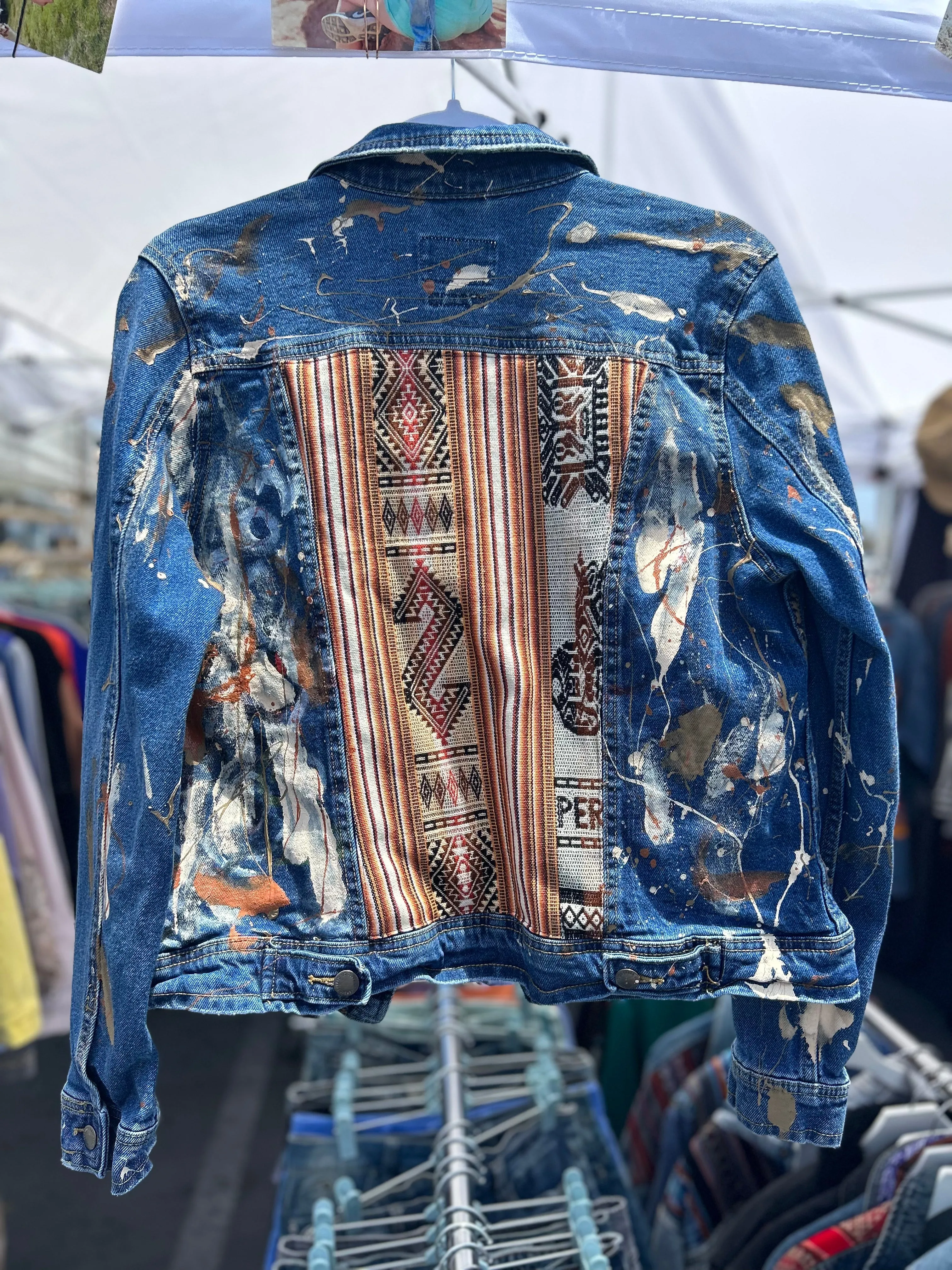 Natural Paint Denim Jacket