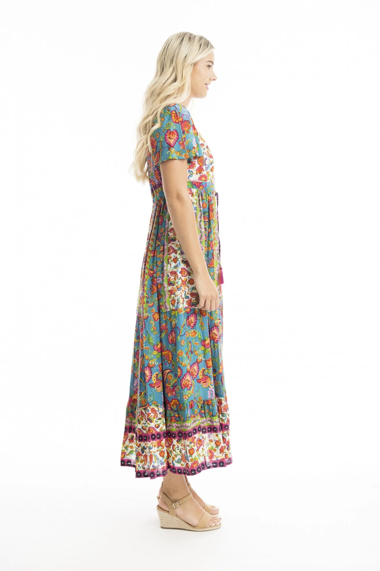 Orientique - Carvalho Midi Layered Dress-Print