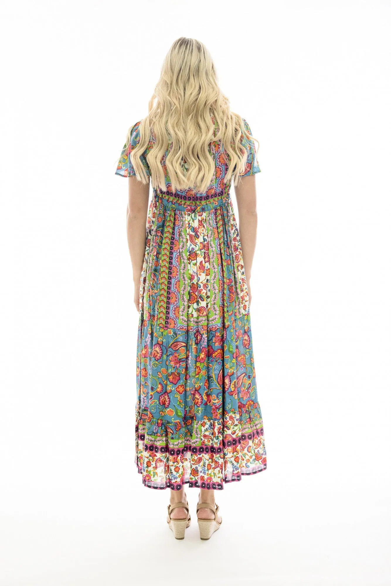 Orientique - Carvalho Midi Layered Dress-Print