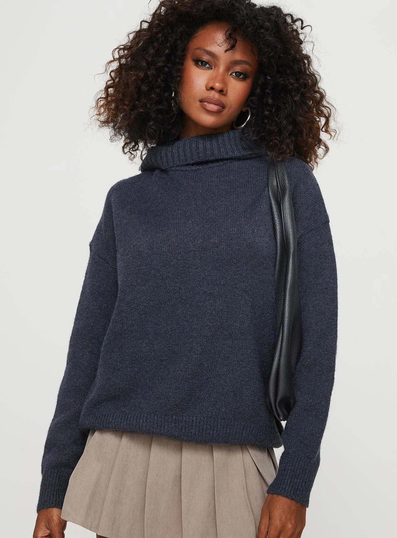 Oswin Turtleneck Sweater Navy
