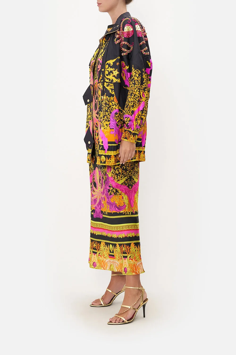 PANELLED YOKE PARKA OCTOPIA