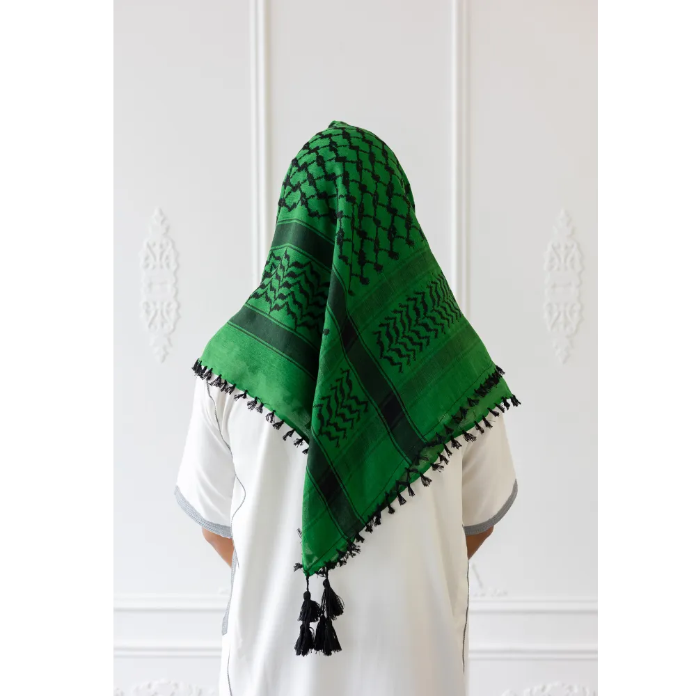 Pine Green and Black Imamah