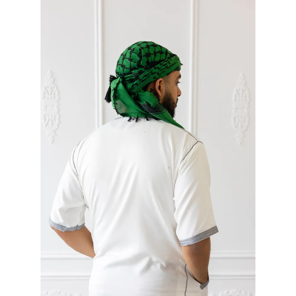 Pine Green and Black Imamah