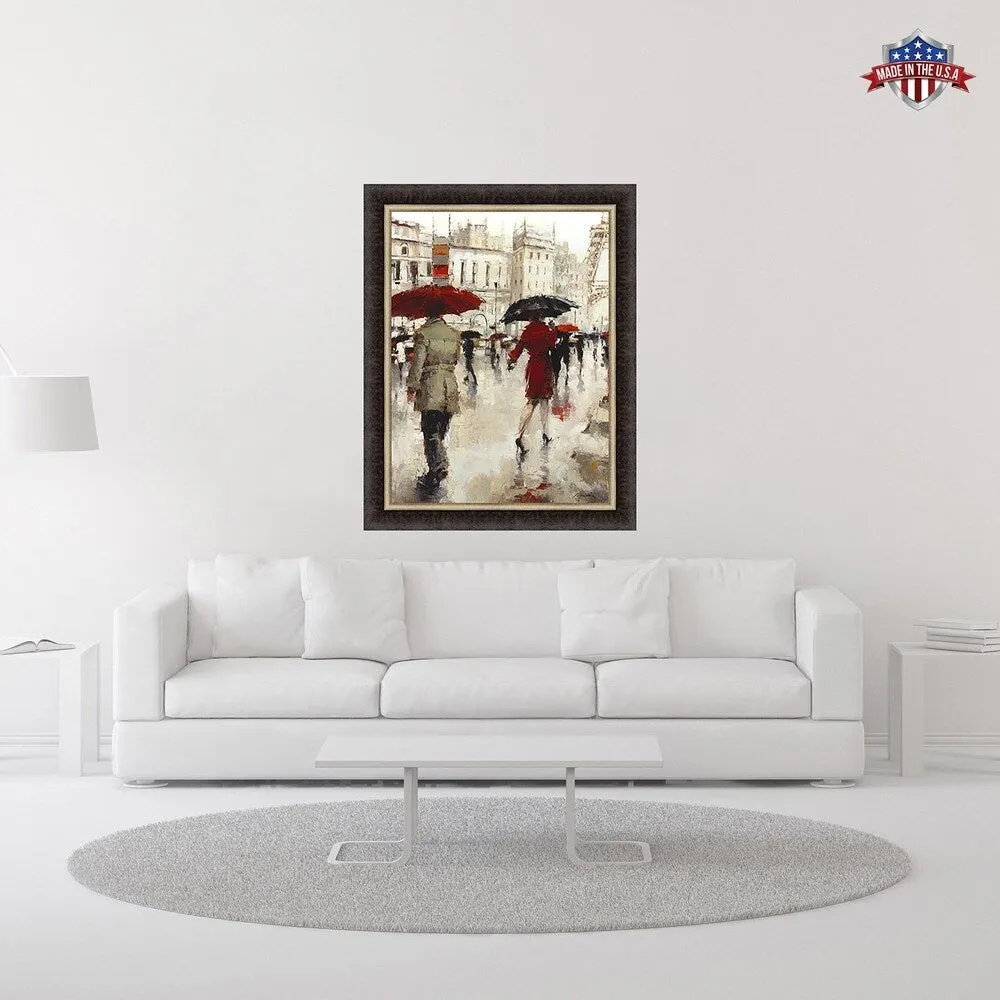 "A Paris Goodbye" Framed Painting Print in Acrylic Finish