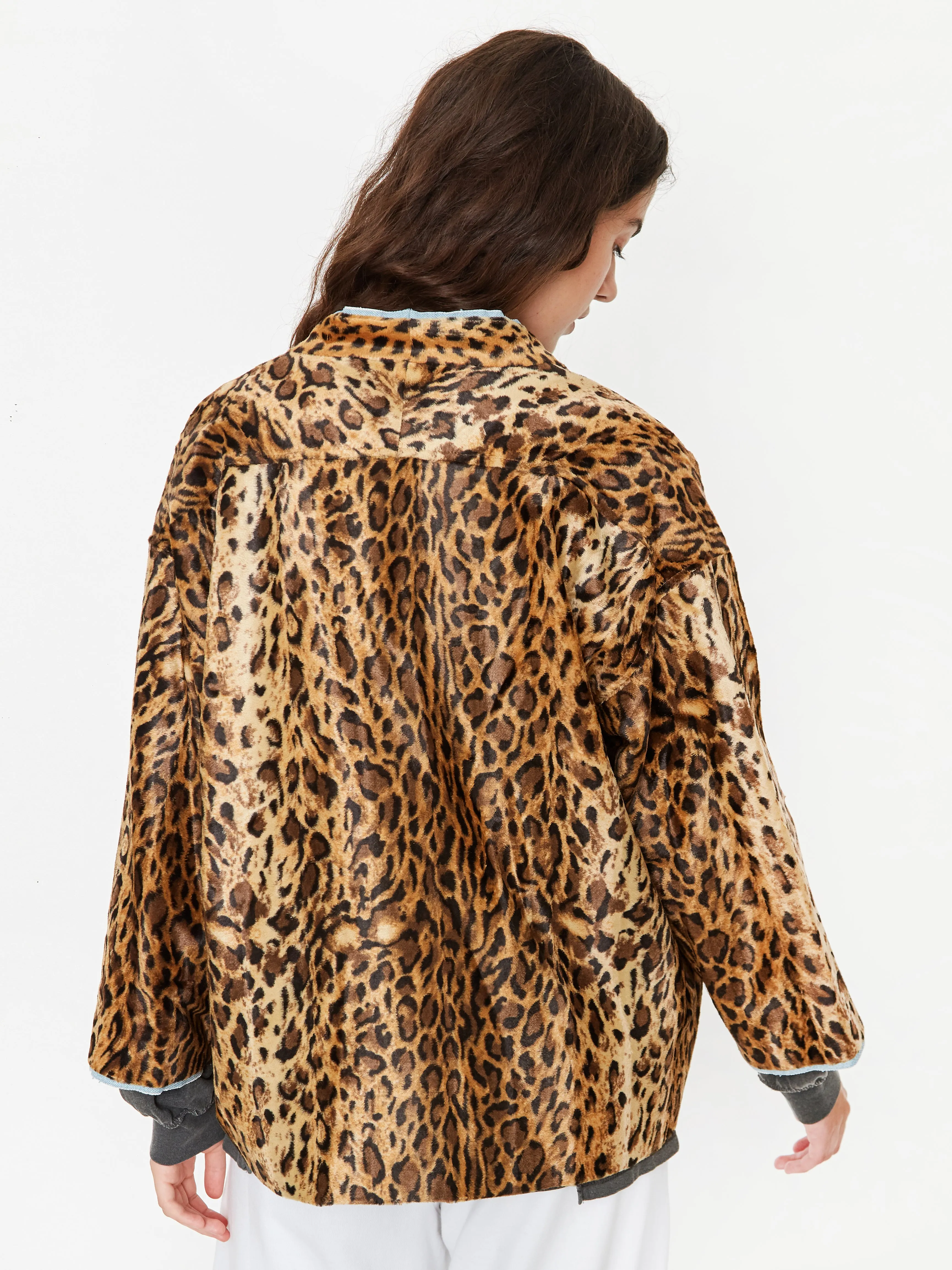 Stand Alone Leopard Faux Fur Jacket - Leopard