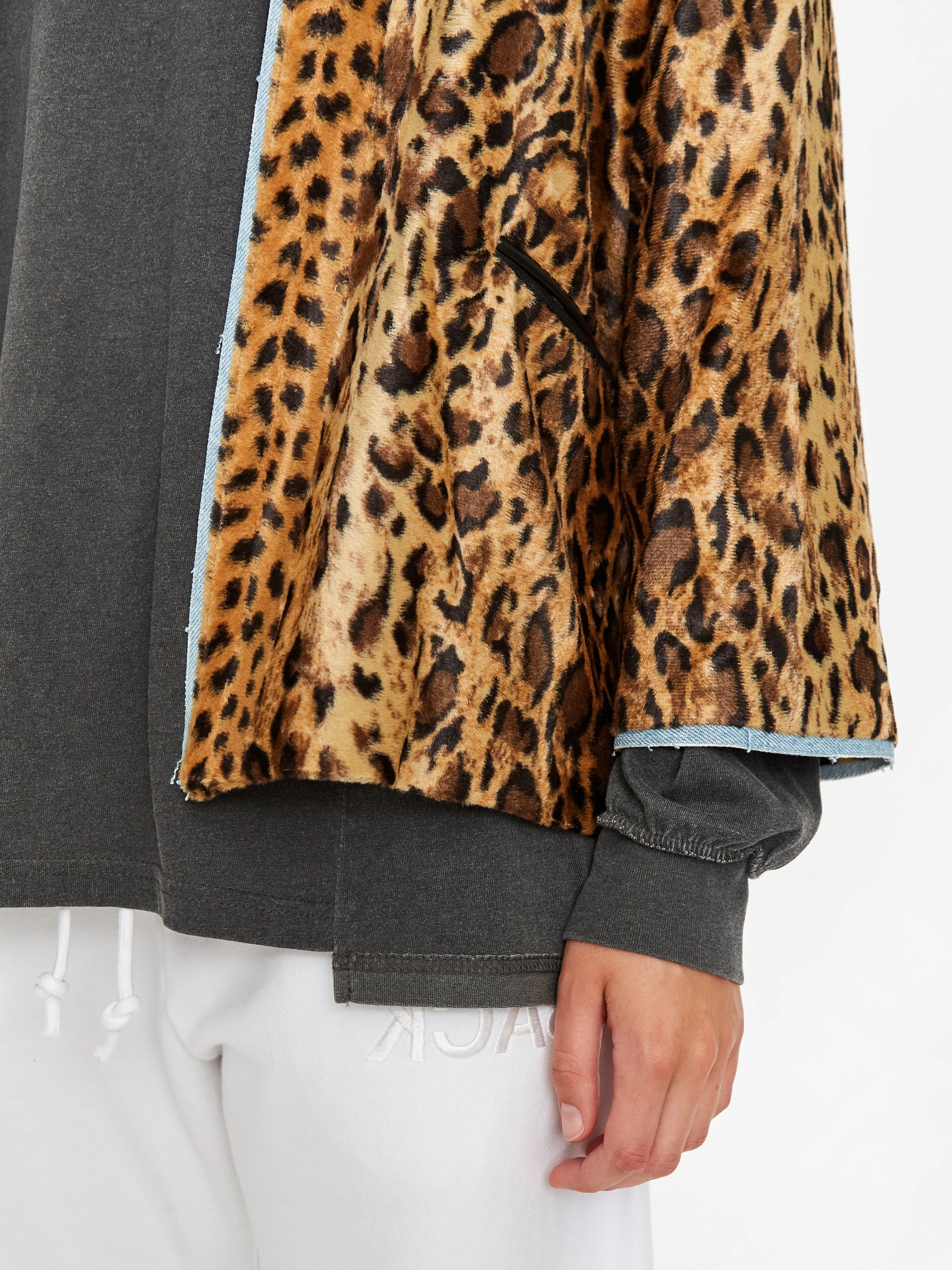 Stand Alone Leopard Faux Fur Jacket - Leopard