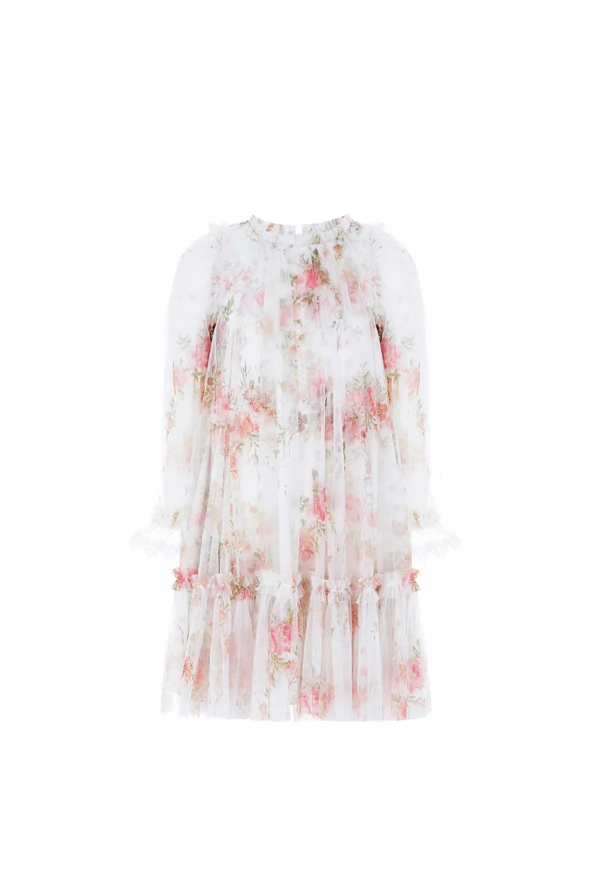 Trailing Blooms Long Sleeve Kids Dress