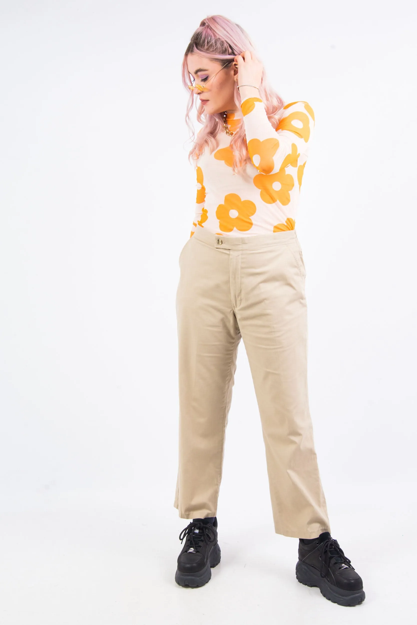 Vintage 90's Beige Chinos Trousers
