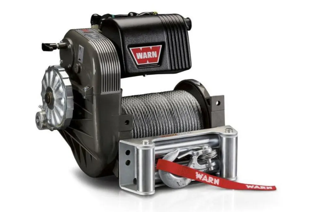 Warn M8274 12v 10000lb High Mount Winch with Steel Cable