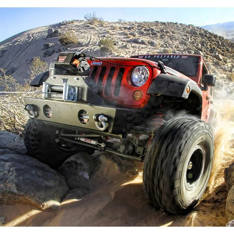 Warn M8274 12v 10000lb High Mount Winch with Steel Cable
