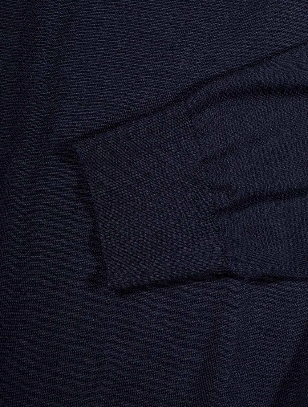 Zip Fastening Turtleneck Navy